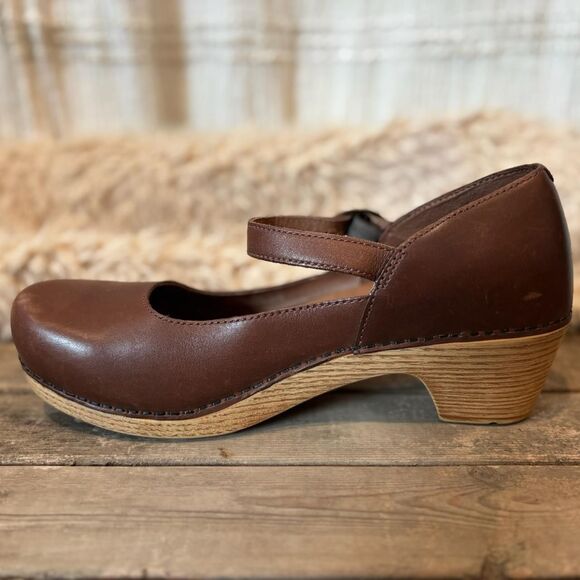 Dansko Women's Lilah Mary Janes in Brown Size 9–9.5/40 - Picture 3 of 6